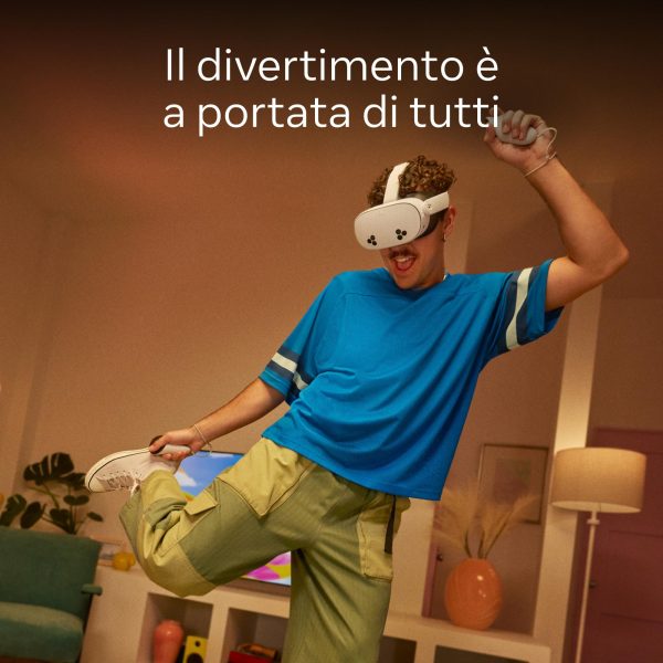 Meta Quest 3S da 128 GB — Vivi la realtà mista —Visore all-in-one - Include una prova di 3 mesi di Meta Horizon+ - immagine 4